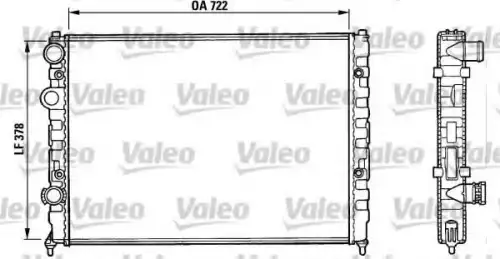Радиатор системы охлаждения двигателя VALEO 731006