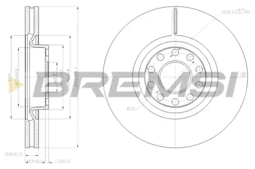 Тормозной диск CD7983V BREMSI