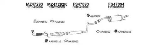 Система выпуска ОГ FS470043 FAURECIA