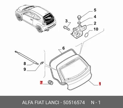 ДВЕРЬ 50516574 ALFA ROMEO