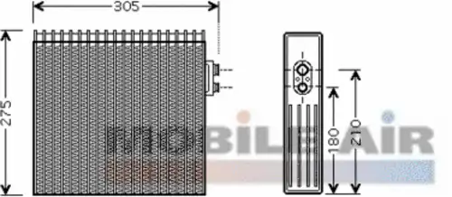 Испаритель кондиционера SCHLIECKMANN 6053V421