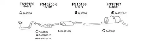 Система выпуска ОГ FS450246 FAURECIA