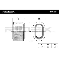 Воздушный фильтр 8A0215 RIDEX