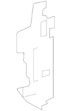 BAFFLE,RAD AIR SI(INCLS 19) 22922131 BUICK
