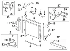 BAFFLE,RAD AIR SI(INCLS 19) 22922131 BUICK