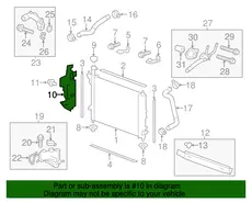 BAFFLE,RAD AIR SI(INCLS 19) 22922131 BUICK