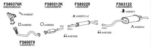 Система выпуска ОГ FS800464 FAURECIA