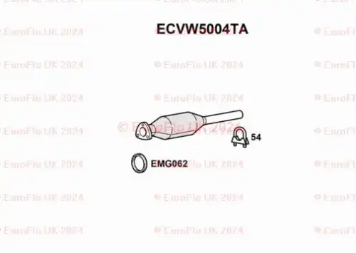 Катализатор ECVW5004TA EUROFLO
