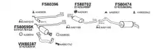 Система выпуска ОГ FS800598 FAURECIA