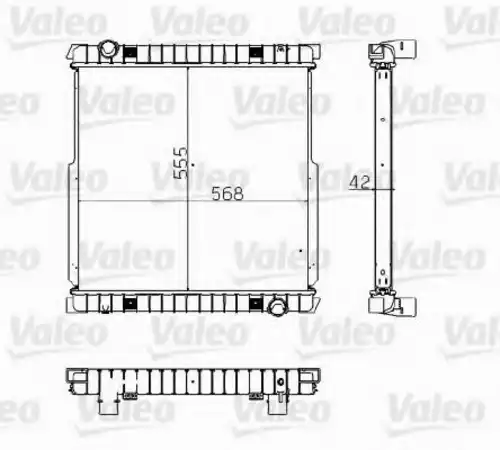 Радиатор системы охлаждения двигателя VALEO 734872