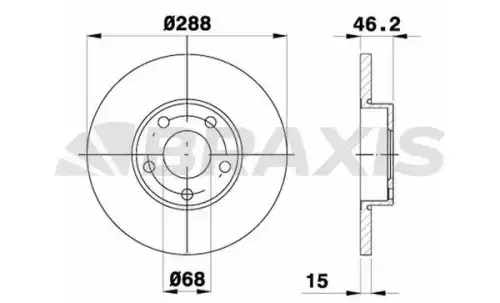 Тормозной диск BRAXIS AE0256