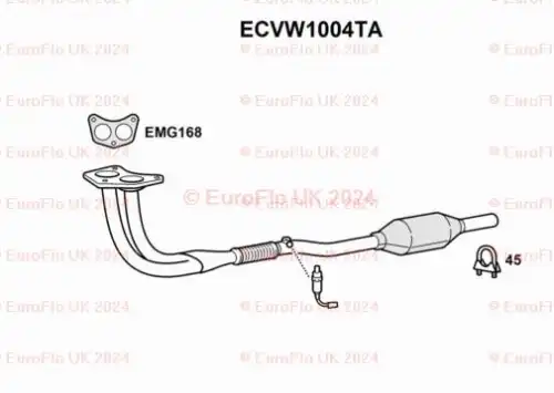 Катализатор ECVW1004TA EUROFLO