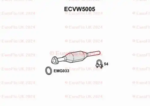 Катализатор ECVW5005 EUROFLO