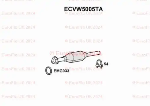 Катализатор ECVW5005TA EUROFLO