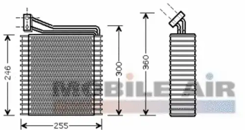 Испаритель кондиционера SCHLIECKMANN 6007V089
