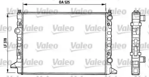 Радиатор системы охлаждения двигателя VALEO 731007