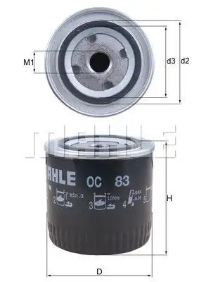 Фильтр масляный MAGNETI MARELLI 154020146110