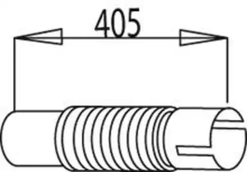 Гофра глушителя DINEX 28267 L= 405 мм, d= 110 мм