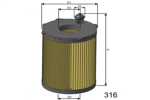 Масляный фильтр L182 MISFAT