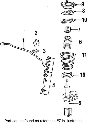 BUMPER, W/SHLD STRUT (FE1,F41) 22533136 CHEVROLET