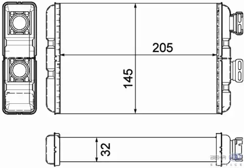 Радиатор печки BEHR 8FH 351 311-321