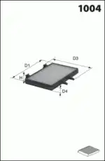 Салонный фильтр MECAFILTER ELR7194