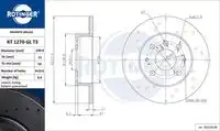 Тормозной диск ROTINGER RT 1270-GL T3