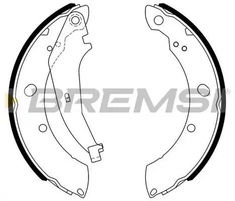 Тормозные колодки барабанные BREMSI GF4810