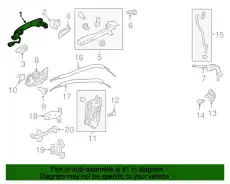 Ручка двери HONDA 72141TG7B81