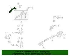 Ручка двери MAZDA TK485841XC13