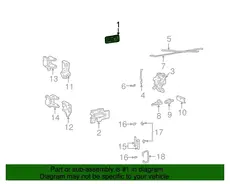 HANDLE,RR S/D O/S(INCLS 44) 15742233 CHEVROLET