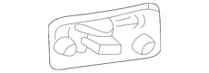 HANDLE,RR S/D O/S(INCLS 44)(BLACK) 15742234 CHEVROLET