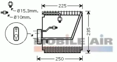 Испаритель кондиционера SCHLIECKMANN 6025V198