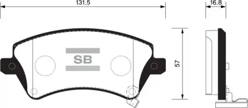 Тормозные колодки FBP1502 FI.BA