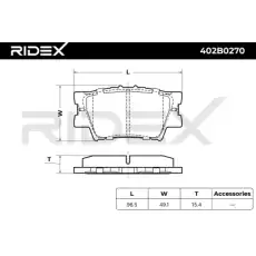 Тормозные колодки 402B0270 RIDEX