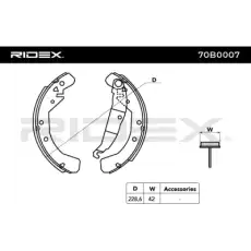 Тормозные колодки 70B0007 RIDEX