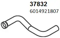 труба выхлопная MB 37832 HOBI