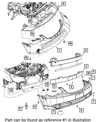 FRONT 68477913AA CHRYSLER