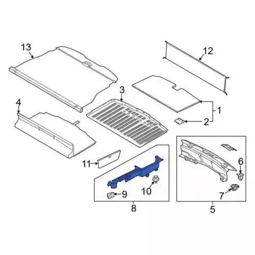 PANEL - TRIM LB5Z7831113AD FORD