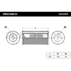 Воздушный фильтр 8A0293 RIDEX