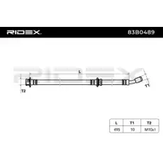 Тормозной шланг 83B0489 RIDEX
