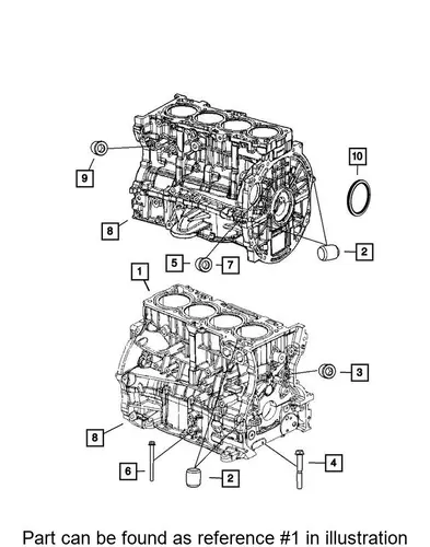 БЛОК ЦИЛИНДРОВ RL183906AF CHRYSLER