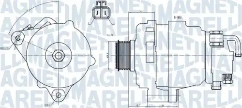 Генератор MAGNETI MARELLI 063731708010