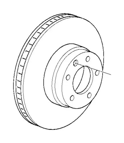 Тормозной диск BMW 34106898725