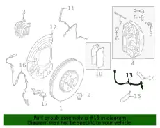 Brake hose 34328074296 BMW