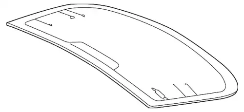 Rear window 51317475012 BMW