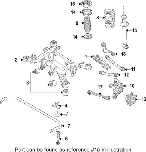 Spring strut 33526896015 BMW
