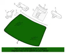 windshield, green, rain/ligh ! \BMW 51 31 9 466 316