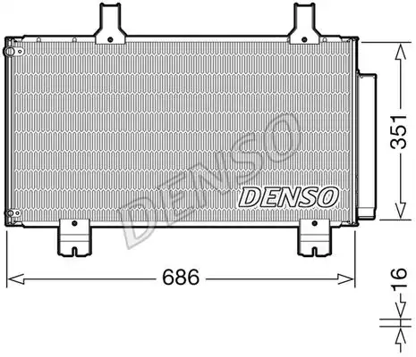 Радиатор кондиционера (конденсатор) DENSO DCN40028
