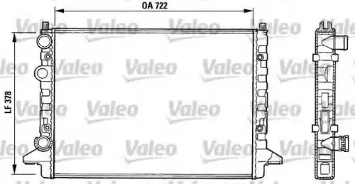 Радиатор системы охлаждения двигателя VALEO 731008